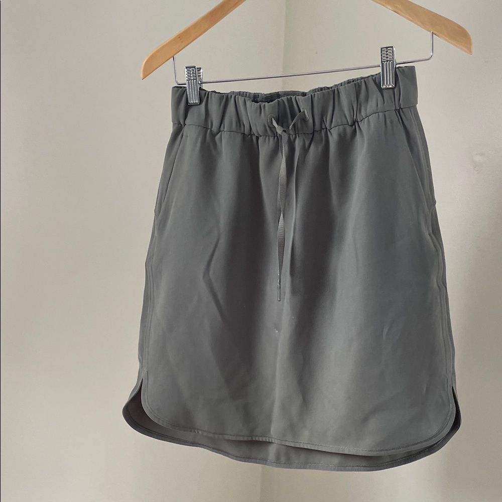 Green Drawstring Skirt